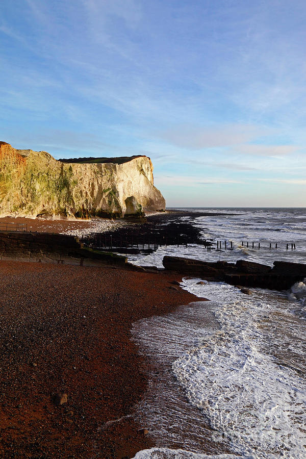 Chalk Cliffs at Seaford Head England Photograph by James Brunker