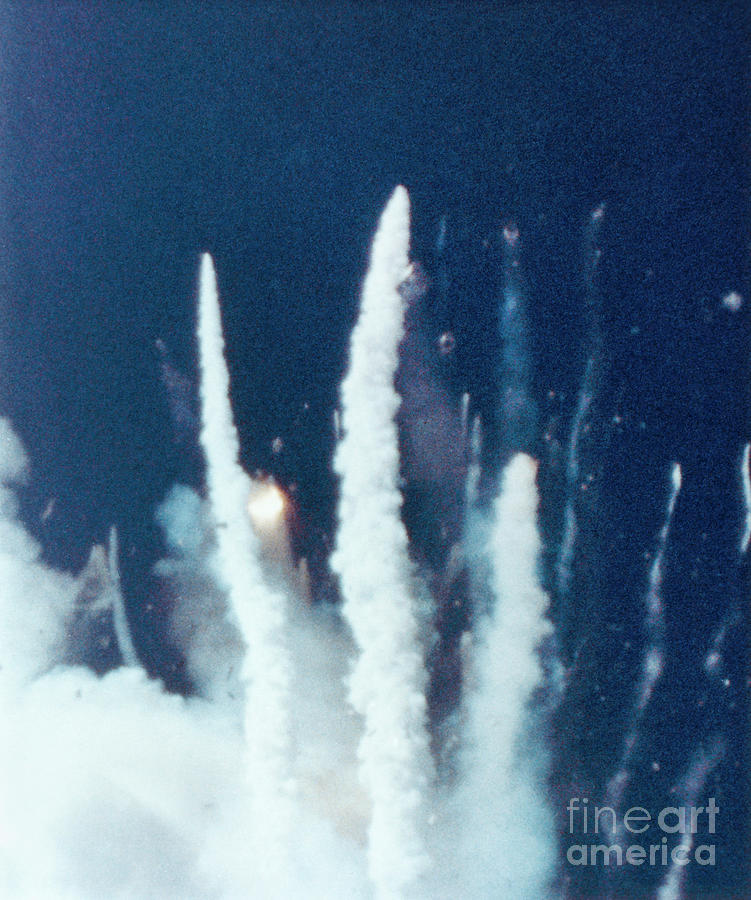 Challenger Disaster, 1986 Photograph by Granger