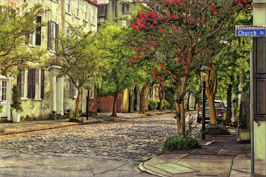 Chalmers Street, Charleston SC A Cobblestone Street with a Tale Photograph by Sherry Kuhlkin