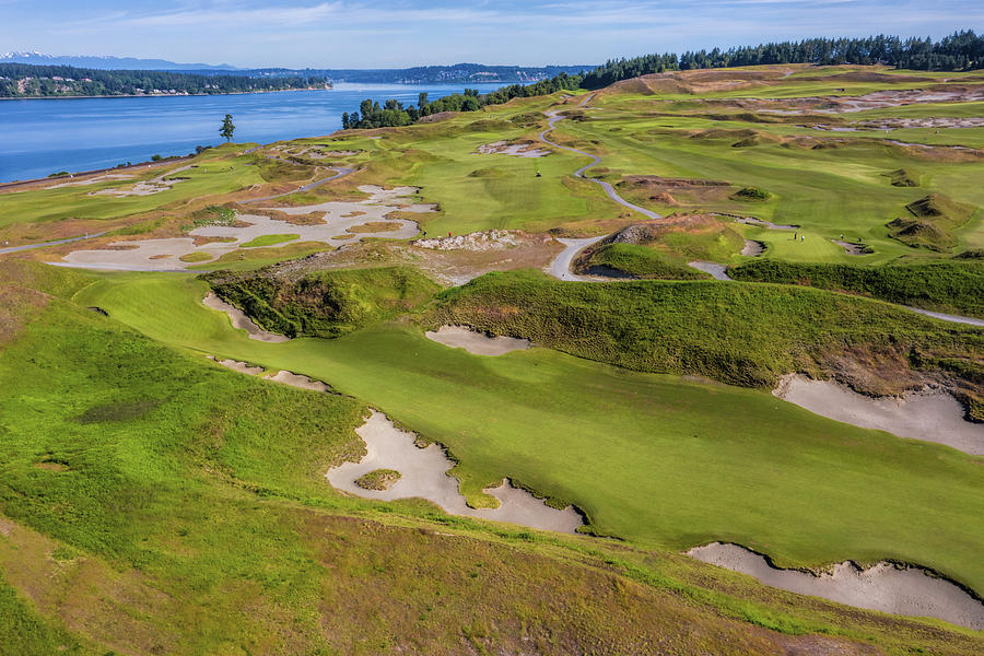 Chambers Bay Golf Hole 10 Photograph by Mike Centioli