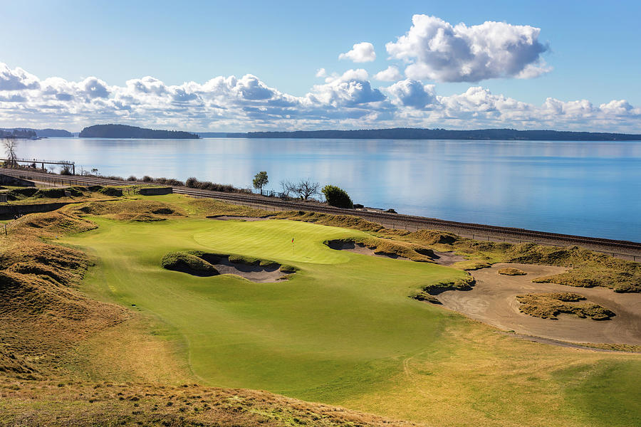 Chambers Bay Golf, Hole 17, 2020 Photograph by Mike Centioli