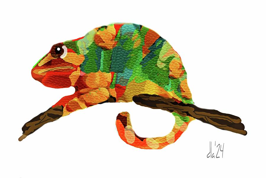 Chameleon Mixed Media By Diana Angstadt - Fine Art America