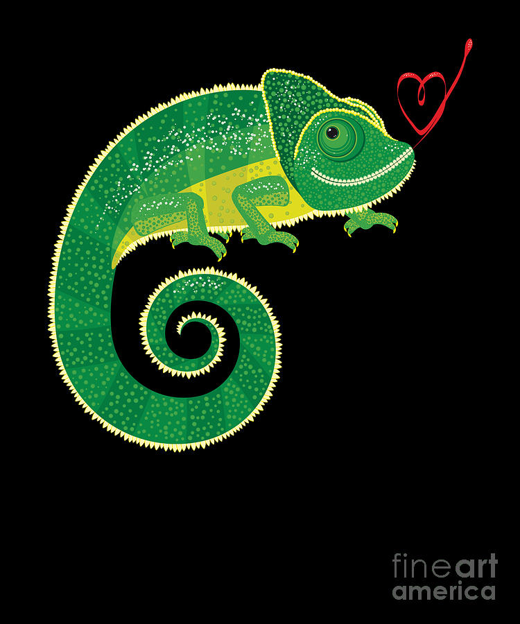 Chameleon Pets Herpetology Reptiles Cold Blooded Animal Pet Lovers Gift  Chameleon Digital Art by Thomas Larch - Pixels