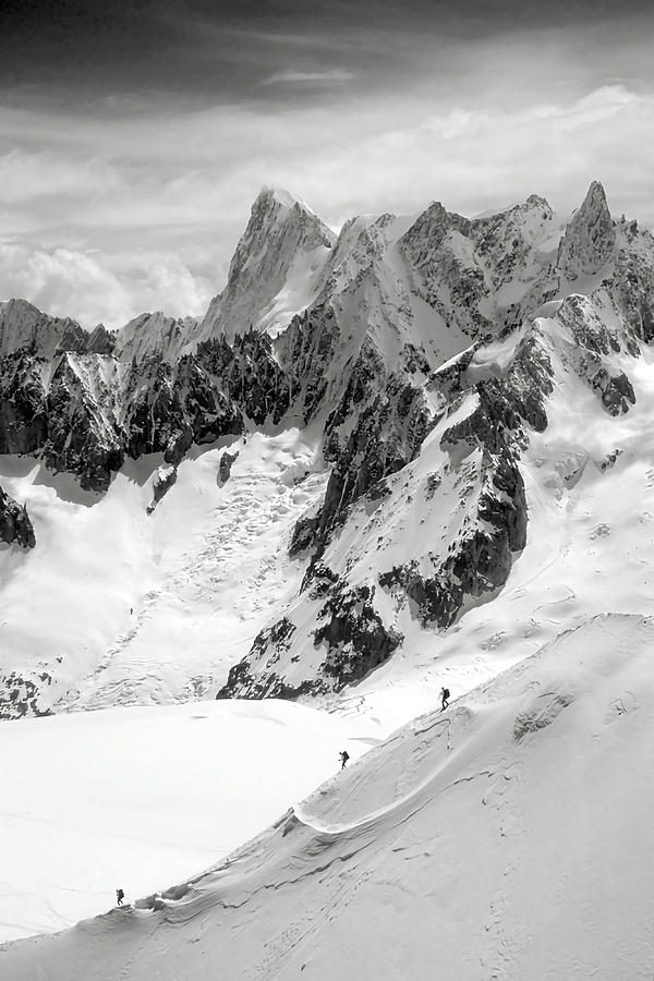 Chamonix Aiguille du Midi Mont Blanc Massif Painting by Philip Mason ...