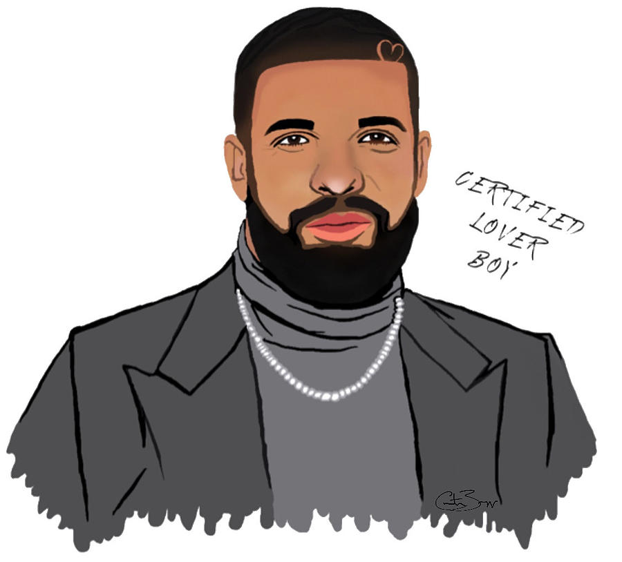 Champagne Papi Painting by Courtney Briggs