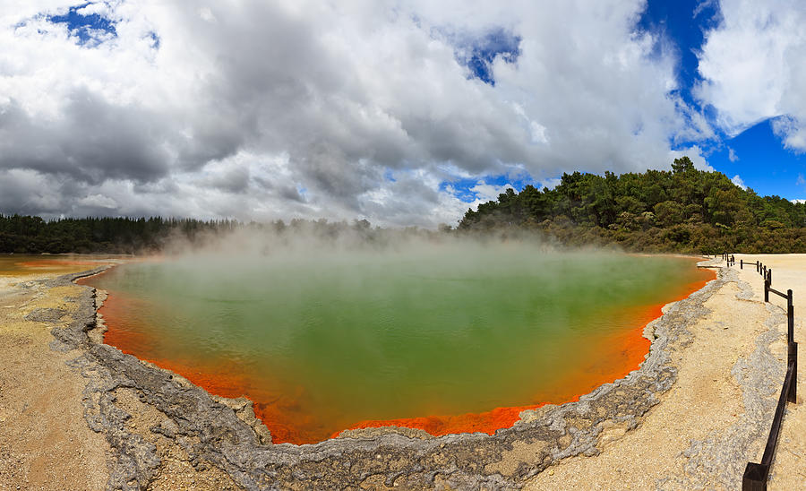 Champagne Pool, New Zealand Photograph by Rusm
