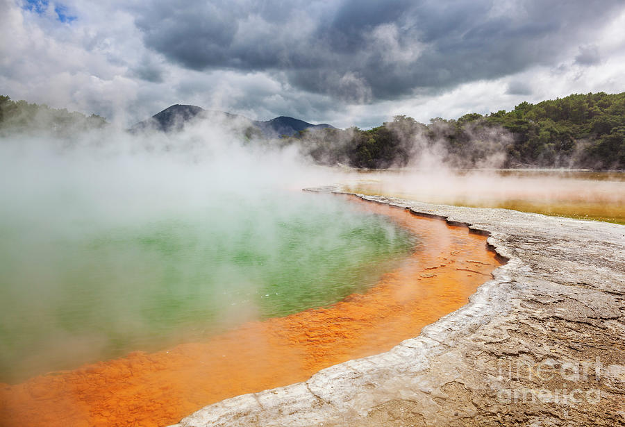  Champagne pool, Wai-o-Tapu, New Zealand Photograph by Neale And Judith Clark