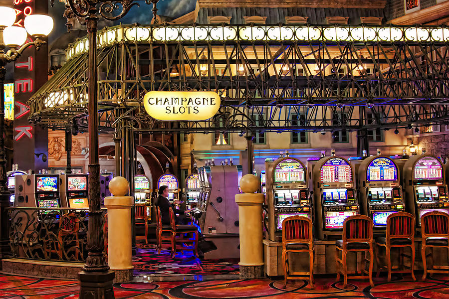 Champagne Slots at Paris Las Vegas Casino Photograph by Tatiana Travelways