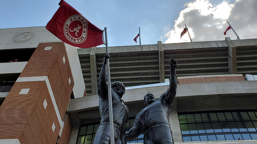 Champions Statue Bryant-Denny Stadium Photograph by Kenny Glover