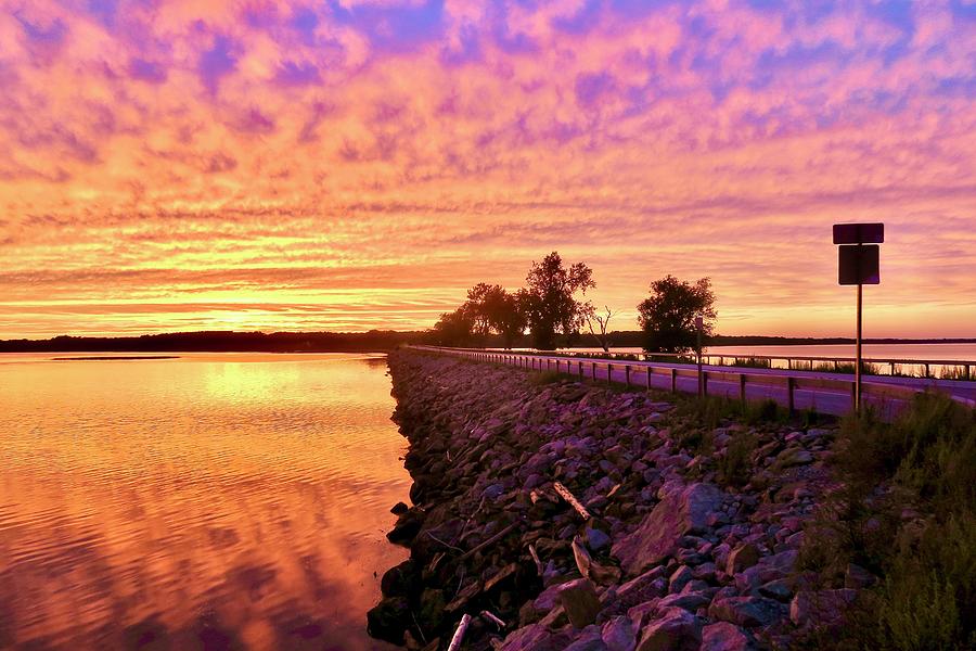 Champlain Islands Causeway Photograph by Mike Reilly