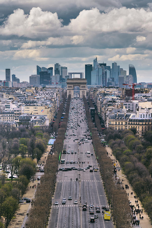 Champs Elysees Color Photograph