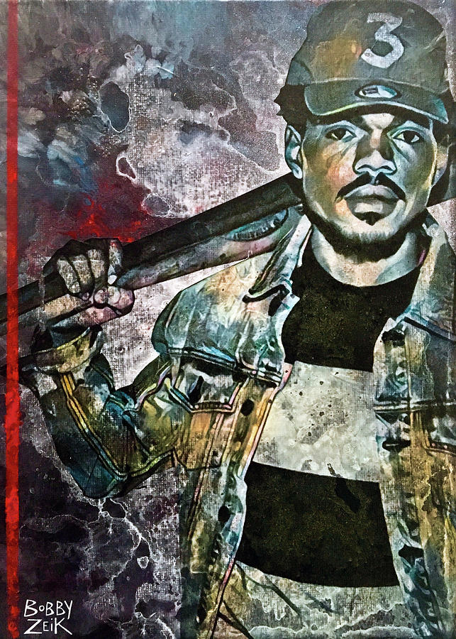 Chance The Baseball Fury Painting by Bobby Zeik