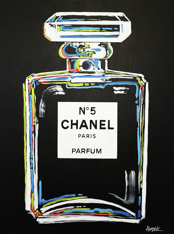 Chanel Black Mixed Media by James Hudek
