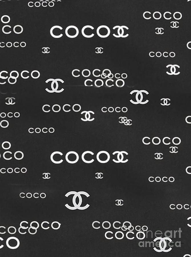 Chanel Coco Pattern Digital Art by Wanda Skeens