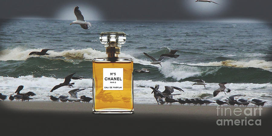 Paris Mixed Media - CHANEL Eau de Parfum by Beverly Guilliams