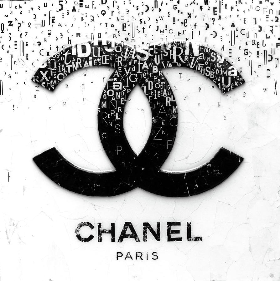 Chanel Logo Mixed Media by Sylvie PERRIN - Fine Art America