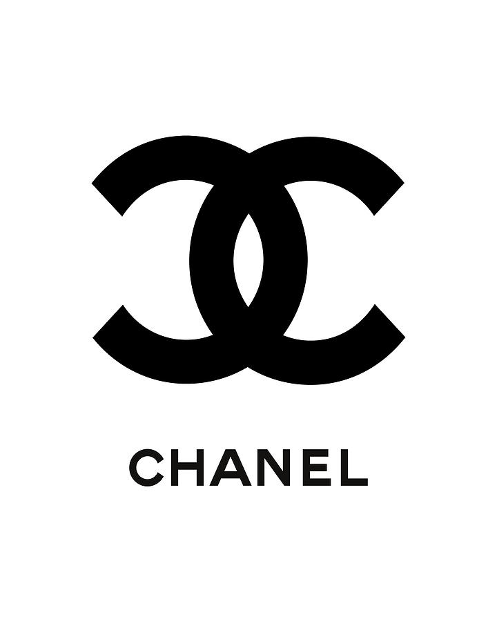 CHANEL logo symbol Big Digital Art by Fashion Faces