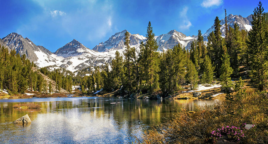 Changing Seasons in Little Lakes Valley Pano Photograph by Lynn Bauer