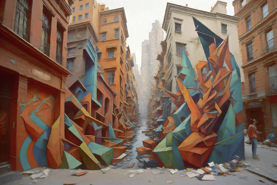 Changing Streets Digital Art by David Luebbert