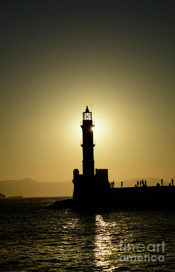 Chania Lighthouse Photograph by Patrick Nowotny