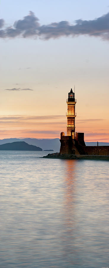 Chania port Lighthouse Crete 01 Photograph by Weston Westmoreland