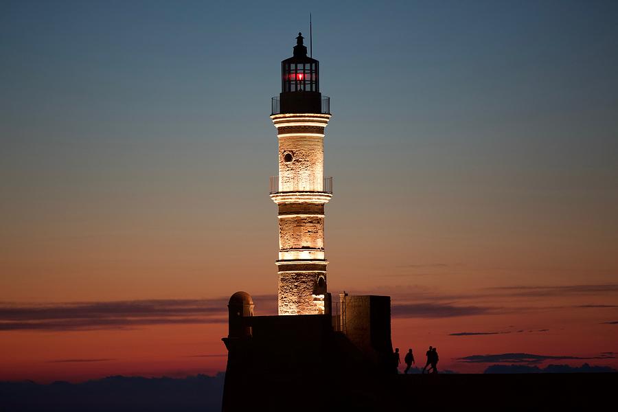 Chania,crete Lighthouse #1 Photograph by John Babis