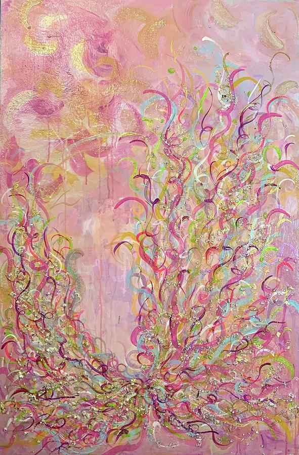 Chaos in Bloom Mixed Media by Shelley Boyers - Pixels