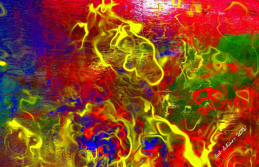 Chaos in Yellow Digital Art by Bob Shimer