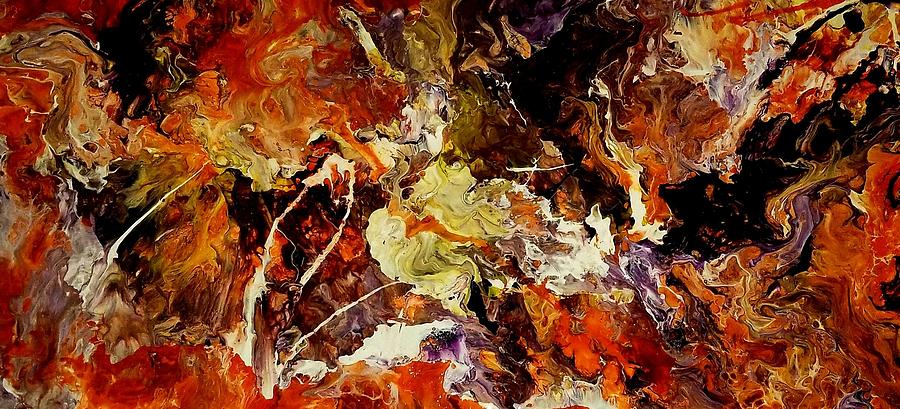 Chaos Of Fire - Art by LaTonya Lang Painting by LaTonya Lang