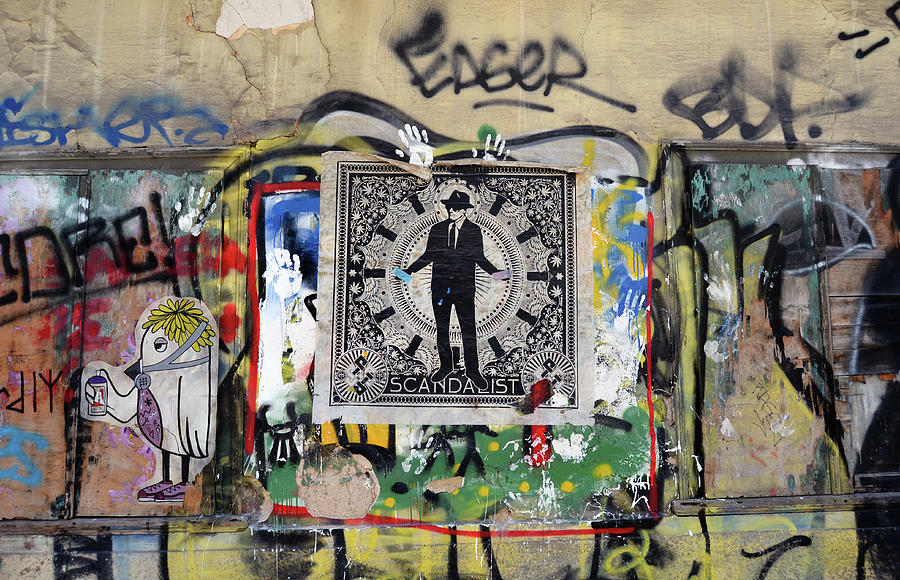 Chaotic Athens Greece Street Graffiti Photograph by Shawn OBrien