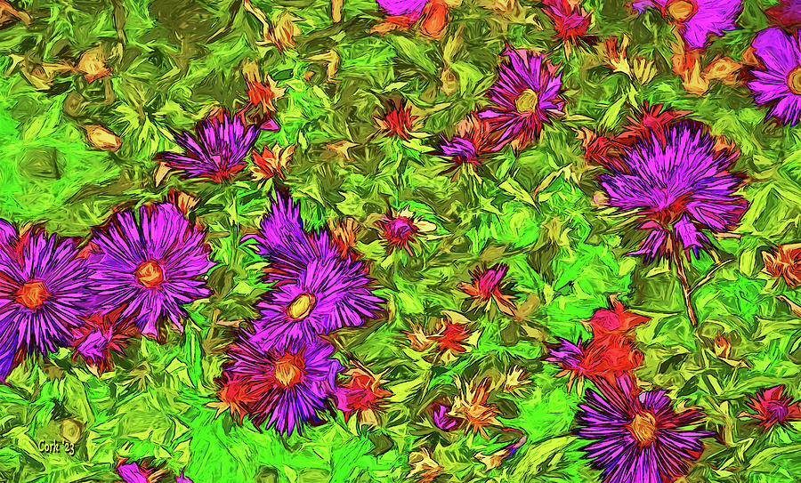Chaotic Flora Digital Art by Terry Cork