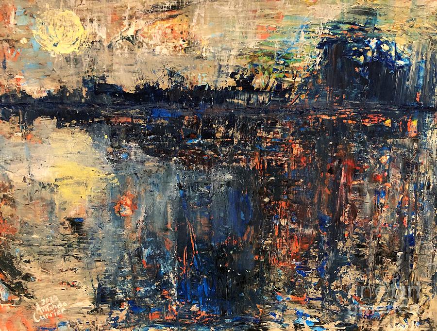 Abstract Painting - Chaotic Horizons by Amanda Currier