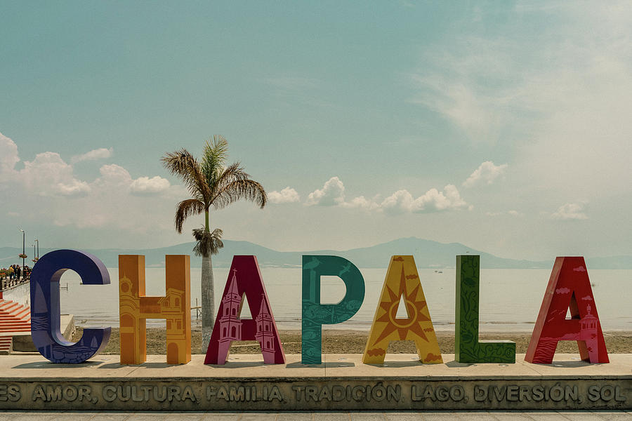 Chapala Lake Sign Photograph by Josu Ozkaritz