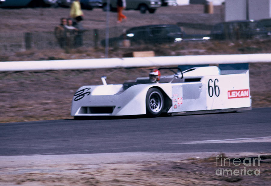 Chaparral 2J before turn 9 Photograph by Dave Allen