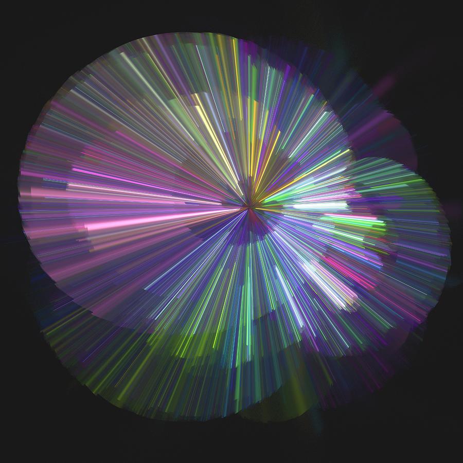 Fractal Art Rainbow Chapeau Digital Art by Susanne McGinnis