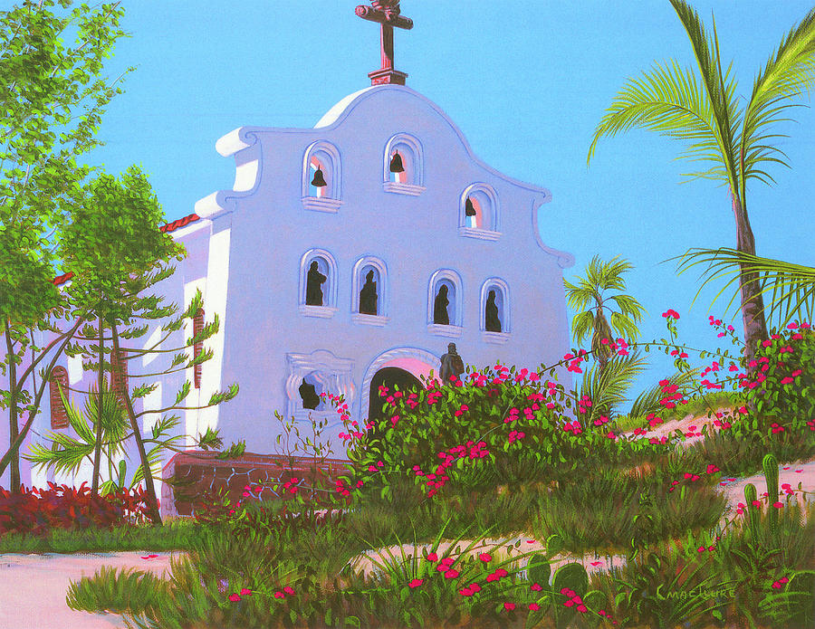 Chapel At Palmilla Los Cabos Painting by Chris MacClure