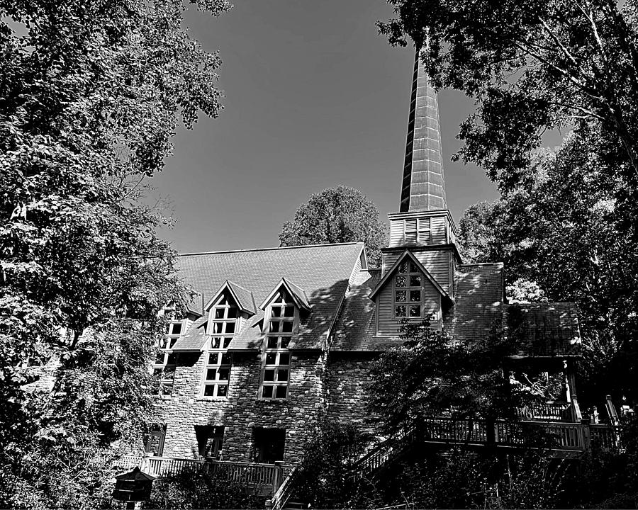 Chapel at the Cove BW Photograph by Lee Darnell