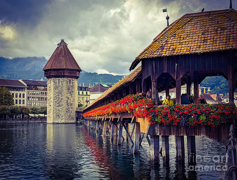 Chapel Bridge Luzern Switzerland Photograph by Claudia Zahnd-Prezioso