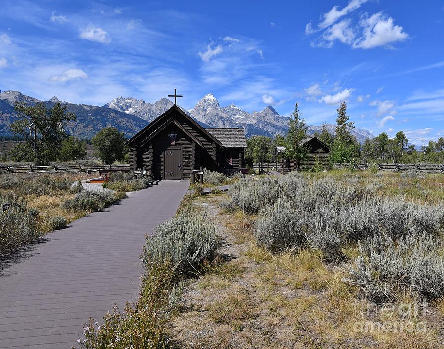 Chapel by the Mountains Photograph by Steve Brown