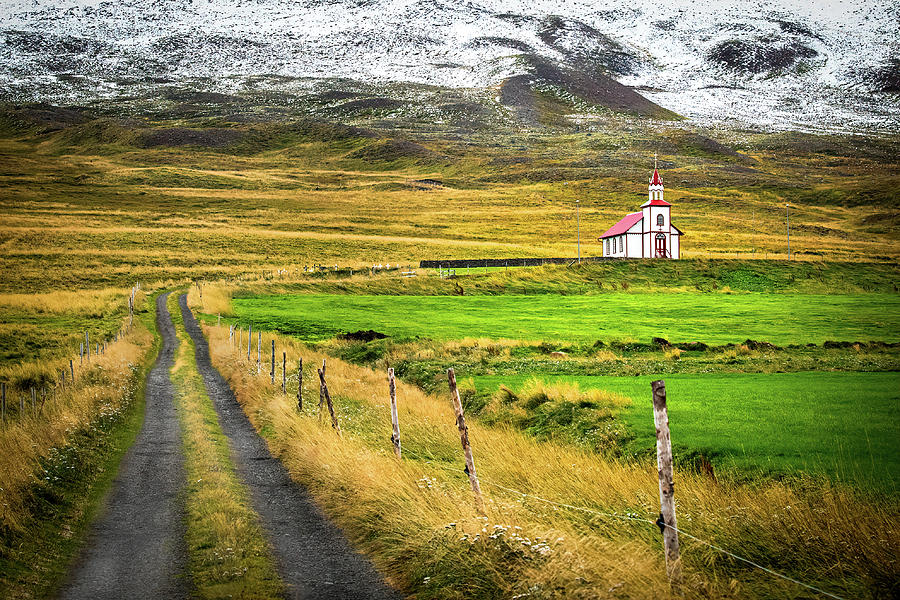 Chapel in Iceland Photograph by Allen Ahner