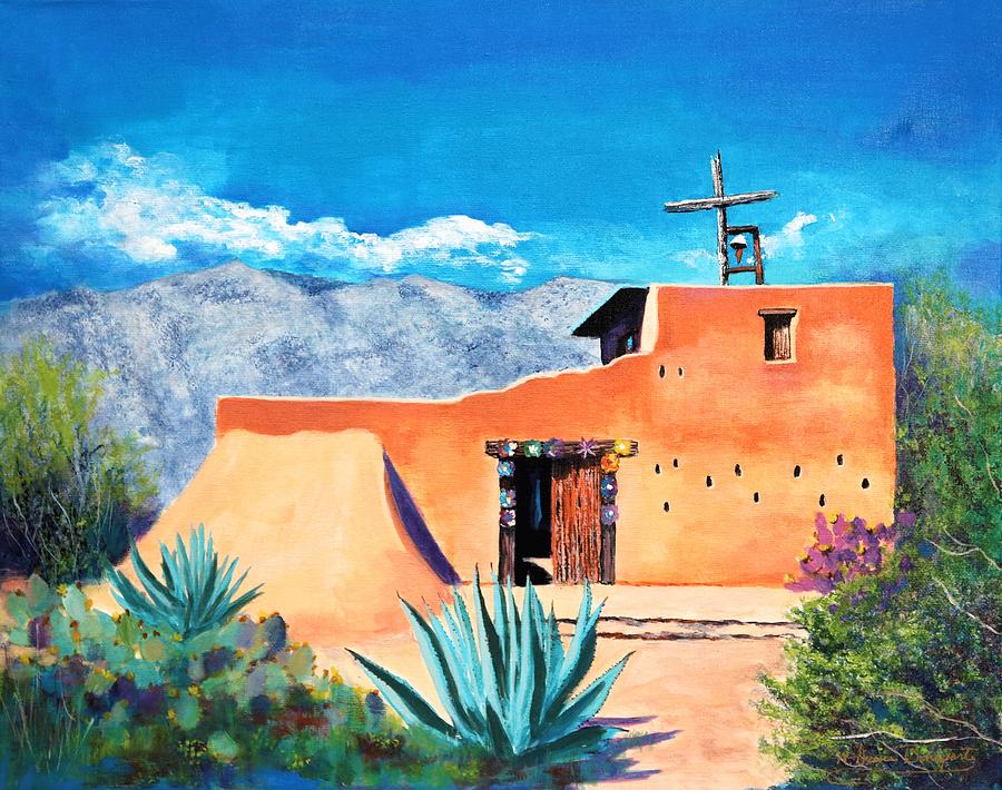 Chapel In The Sun 2 Painting by M Diane Bonaparte