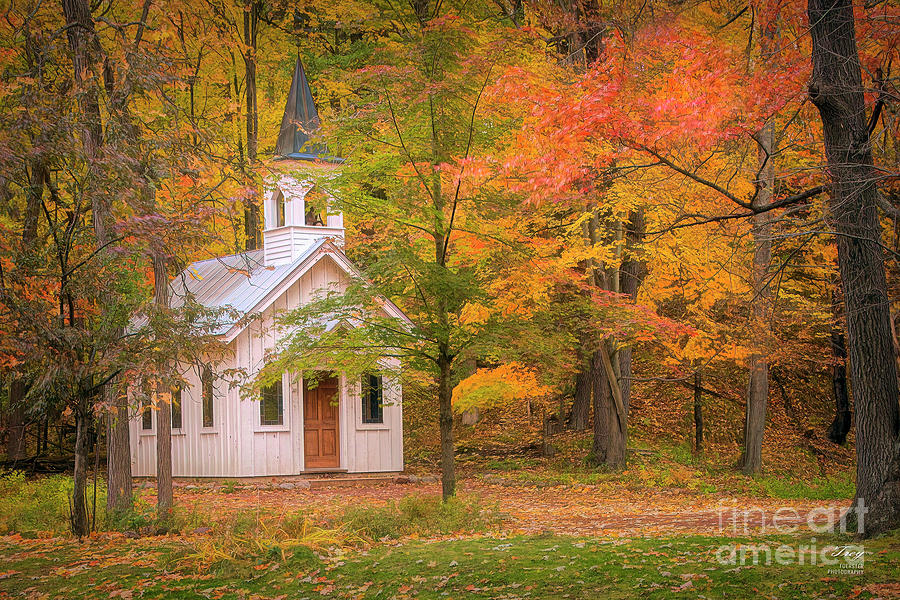 Chapel in the Woods Autumn 22 Photograph by Trey Foerster