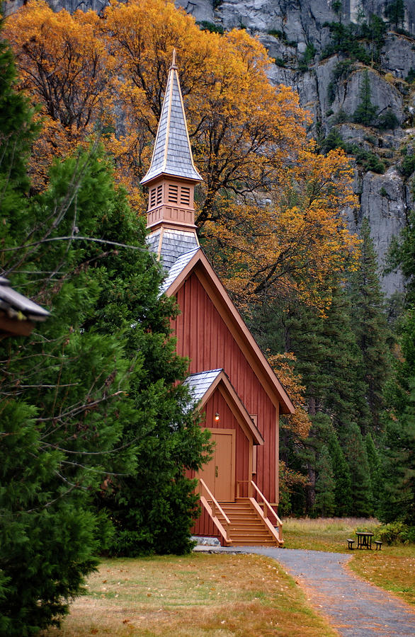 Chapel in Yosemite, Yosemite National Park Photograph by Bonnie Colgan
