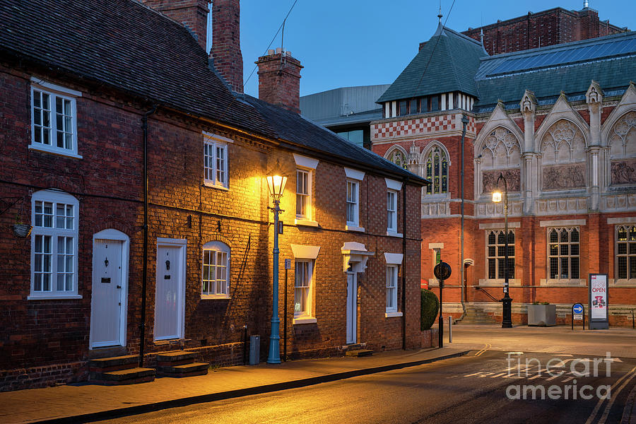 Chapel Lane Houses Stratford Upon Avon at Dusk Photograph by Tim Gainey