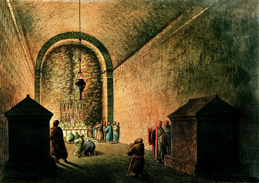 Luigi Mayer Digital Art - Chapel of Mount Calvary frChapel of Mount Calvary from Views iom Views in the Ottoman Dominions, in  by Celestial Images