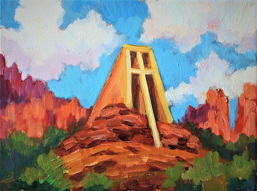 Chapel of the Holy Cross Sedona Painting by Diane McClary