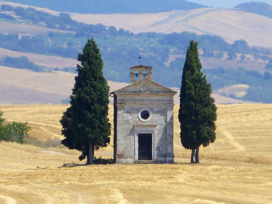 Chapel of Vitaleta in Val dOrcia Photograph by Frans Sellies
