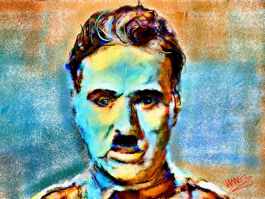 Chaplin The Great Dictator Painting by James Shepherd