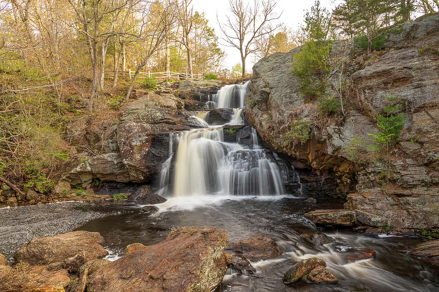 Chapman Falls in mid spring with early light Photograph by Kyle Lee