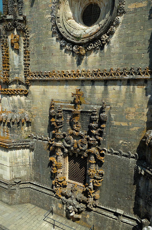 Chapter House Window from above in Tomar Photograph by Angelo DeVal
